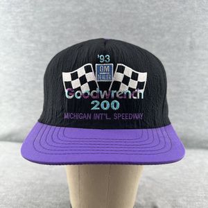 SPLINTER- Vtg Nascar Black / Purple 1993 GM Goodwrench 200 Hat Snapback (Q3)